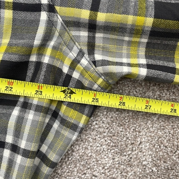 Eddie Bauer Yellow Long Sleeve Plaid Flannel - Picture 8 of 9